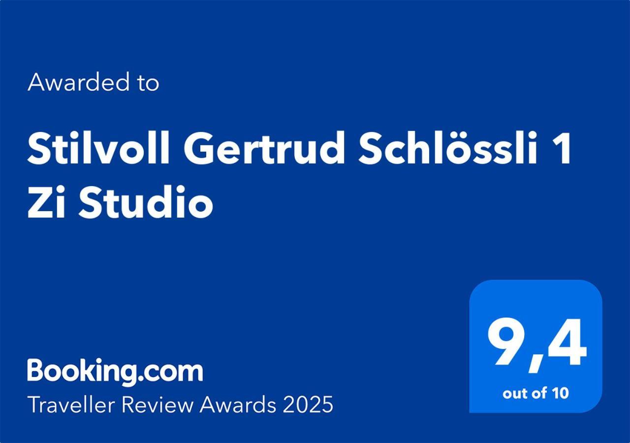 Stilvoll Gertrud Schloessli 1 Zi Studio St. Gallen Exteriör bild